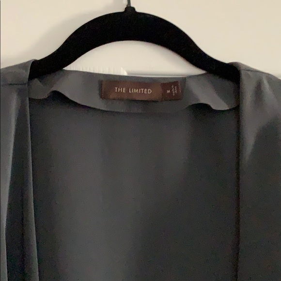 Dark Grey Blazer Style Light Jacket Sz Medium - Picture 2 of 4